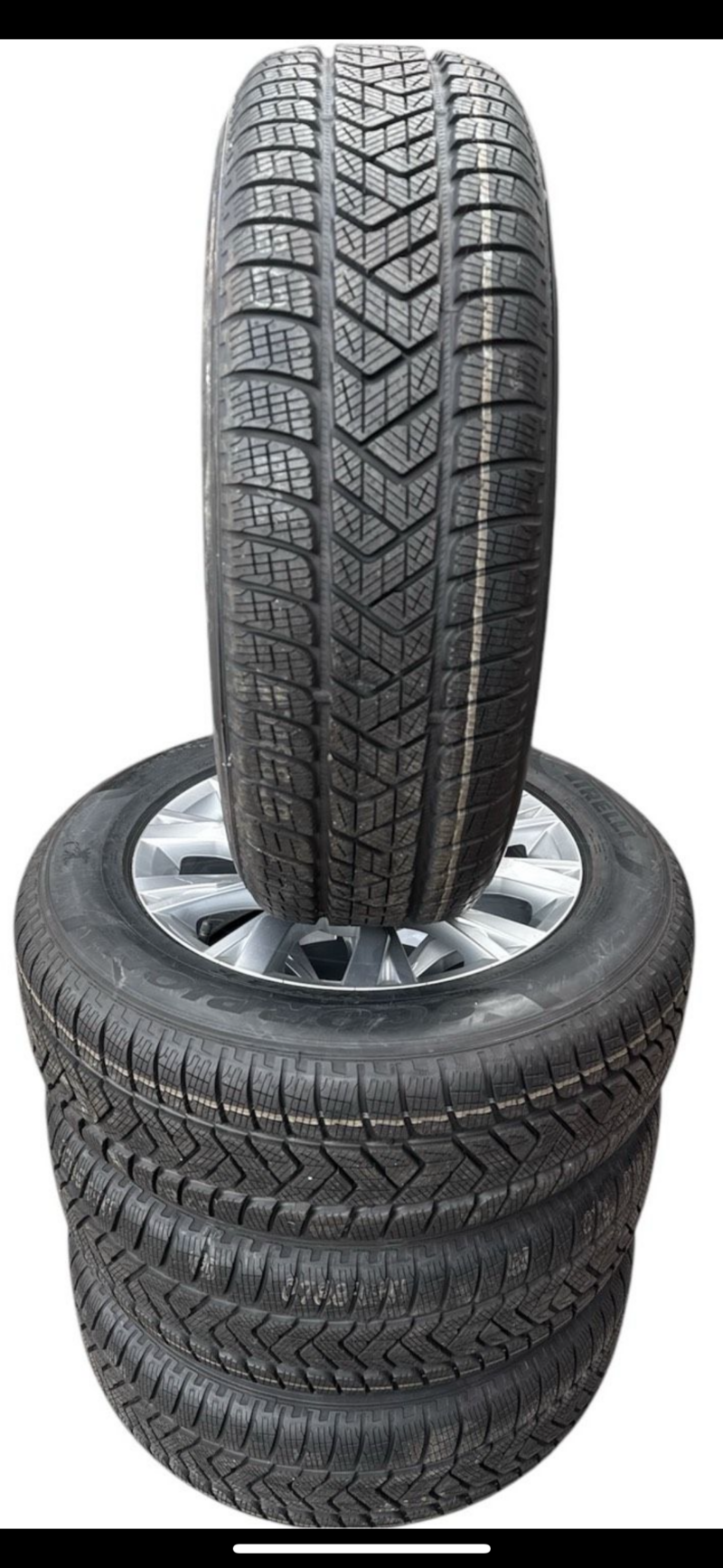VW Tiguan II 5NA original Alufelgen mit Winterrreifen Pirelli 17 Zoll – Bild 6